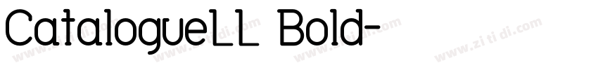CatalogueLL Bold字体转换